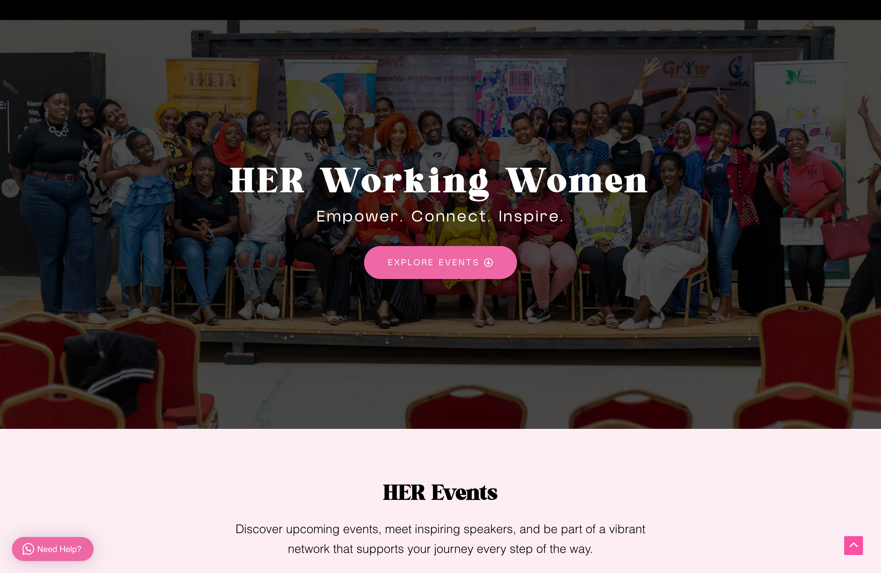 Her Working Women Events homepage